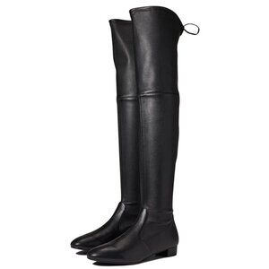Stuart Weitzman Genna 25 City Boot Over the Knee Leather Black Size 36.5/6 NIB
